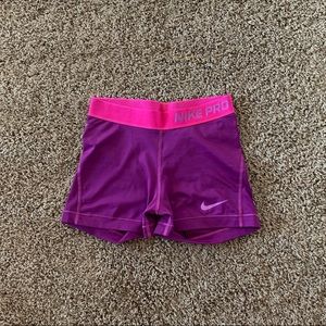 Nike pro spandex shorts